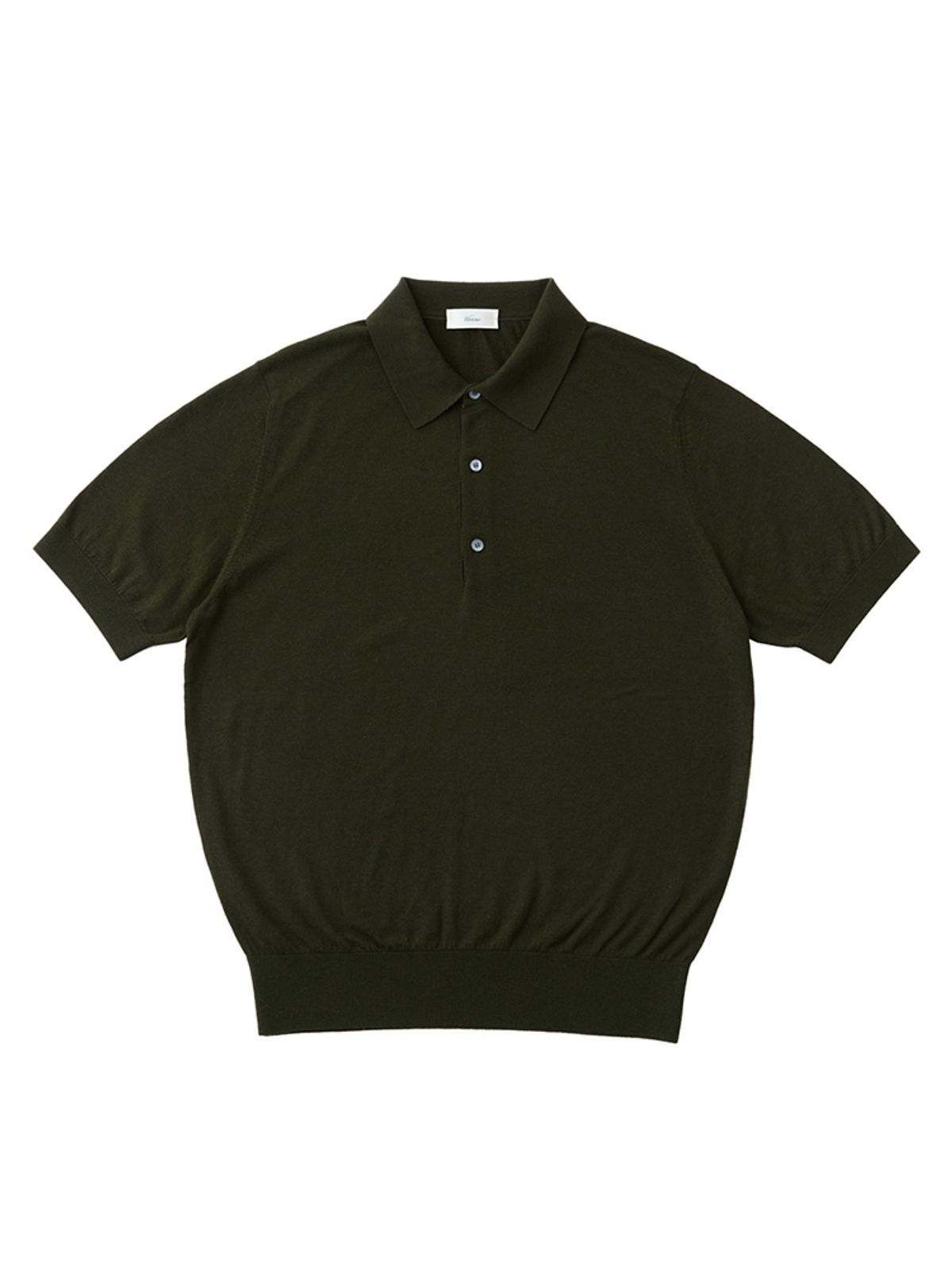베르노(VERNO) 26SS Cashtouch short sleeve polo knit Khaki