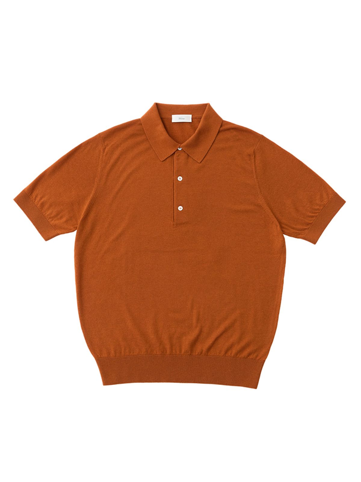 베르노(VERNO) 26SS Cashtouch short sleeve polo knit Orange