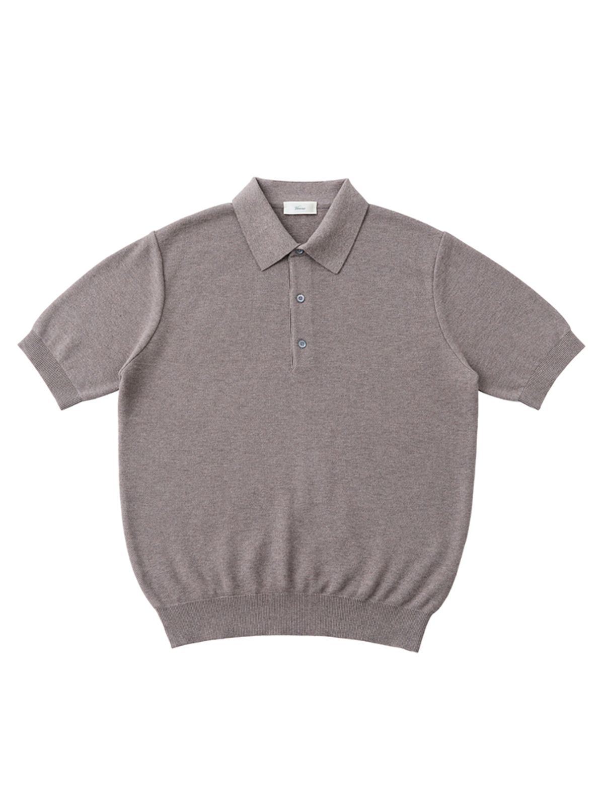 베르노(VERNO) 26ss Waffle polo knit Dove grey