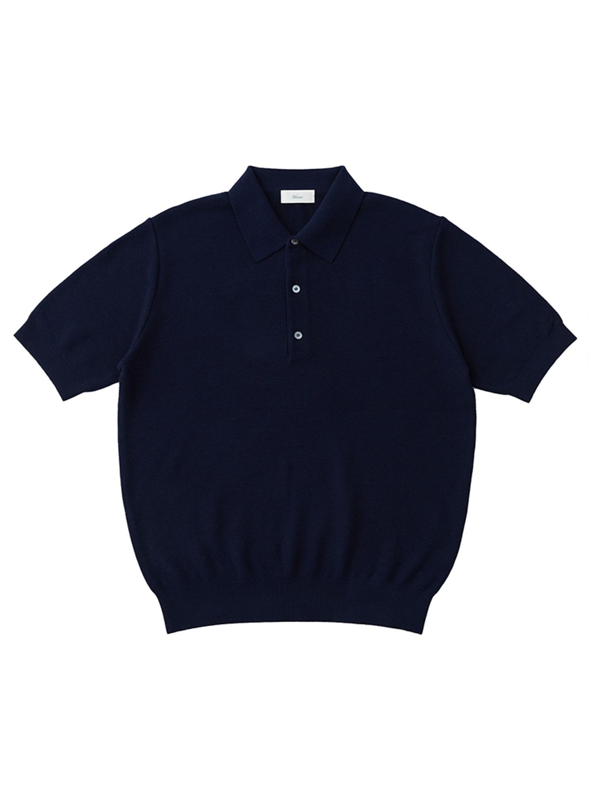 베르노(VERNO) 26ss Waffle polo knit Navy