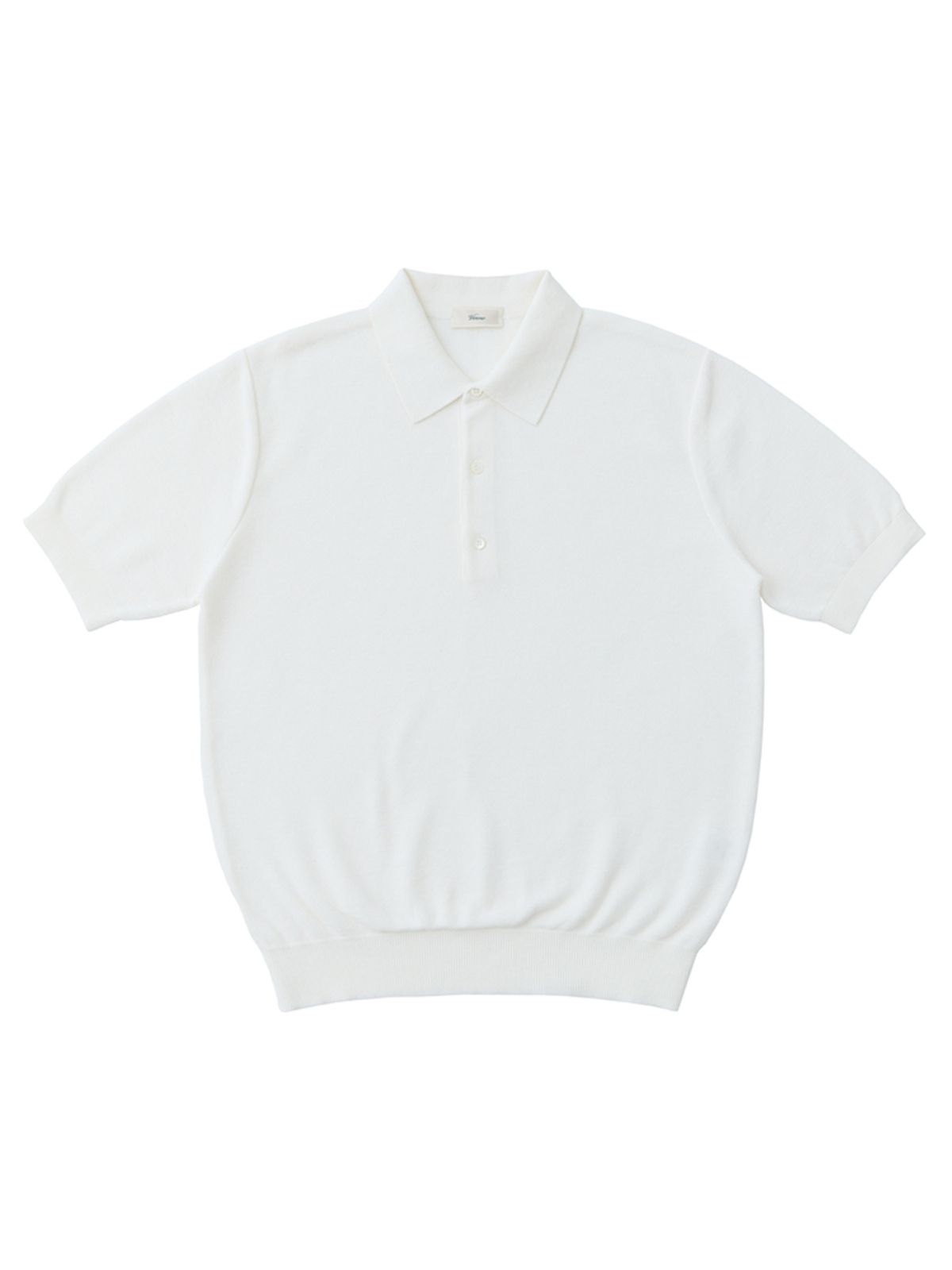 베르노(VERNO) 26ss Waffle polo knit White