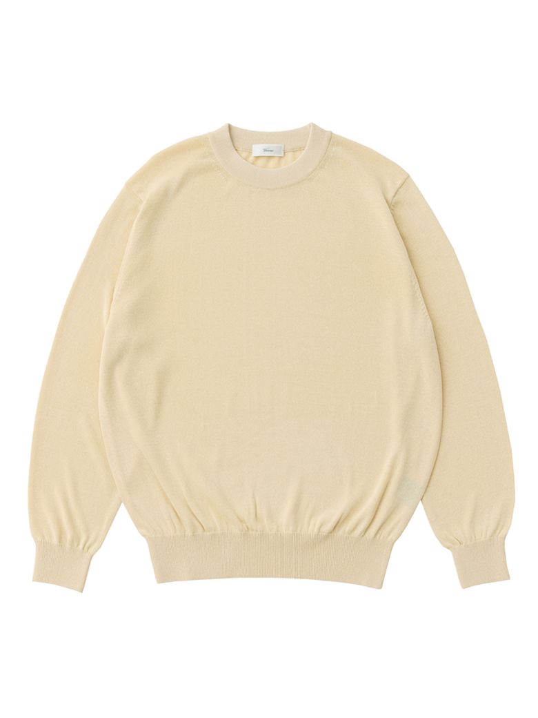 26SS LL Long sleeve round-neck knit Ecru