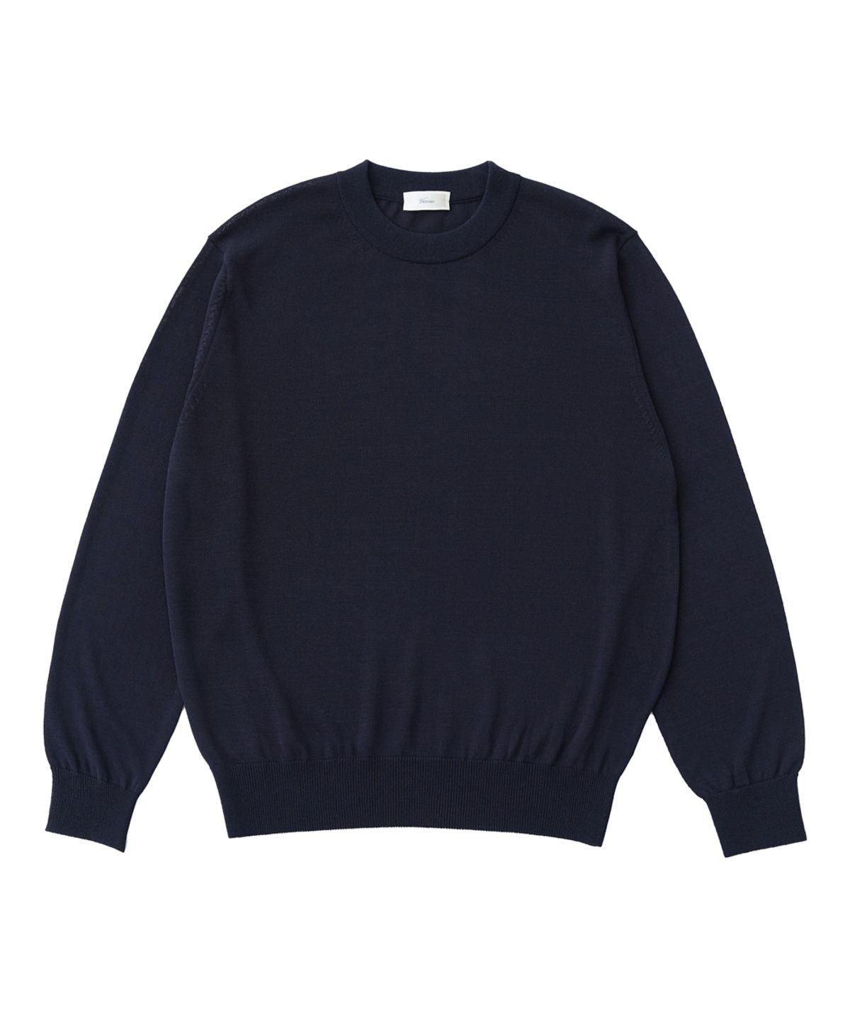 베르노(VERNO) 26SS LL Long sleeve round-neck knit Navy