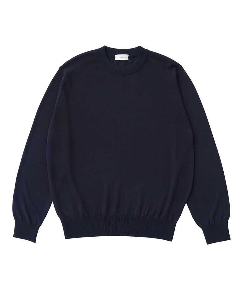 26SS LL Long sleeve round-neck knit Navy