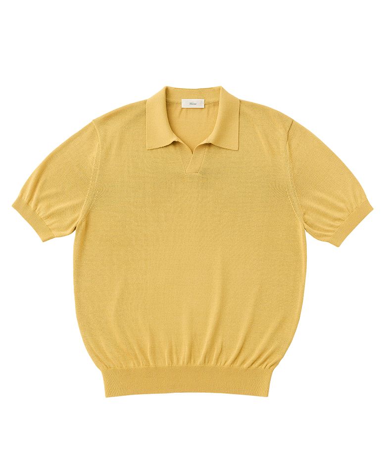 26SSLL Open collar knit Yellow
