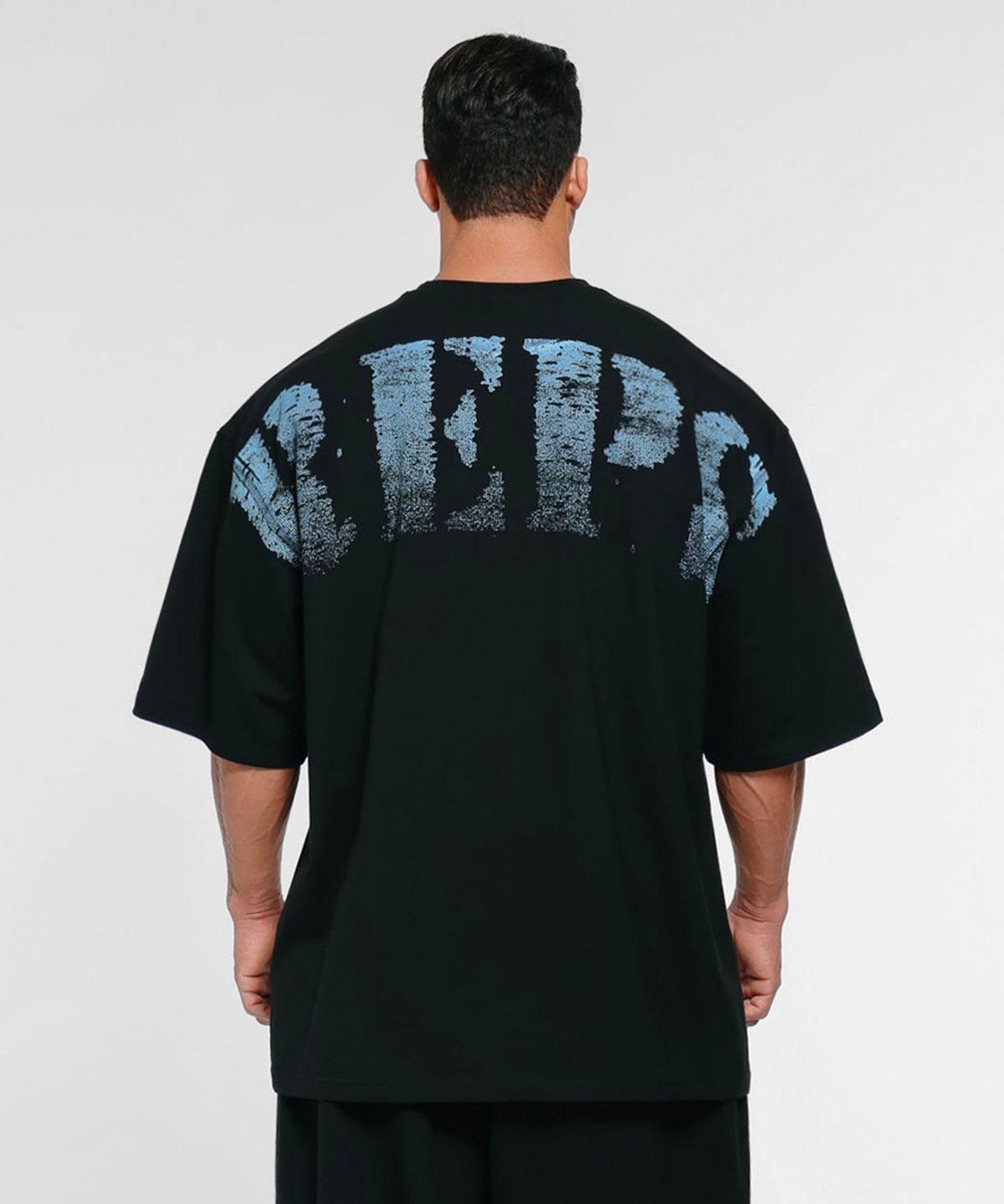 랩스온랩스(REPSONREPS) 백 그라데이션 오버핏 반팔 3컬러
