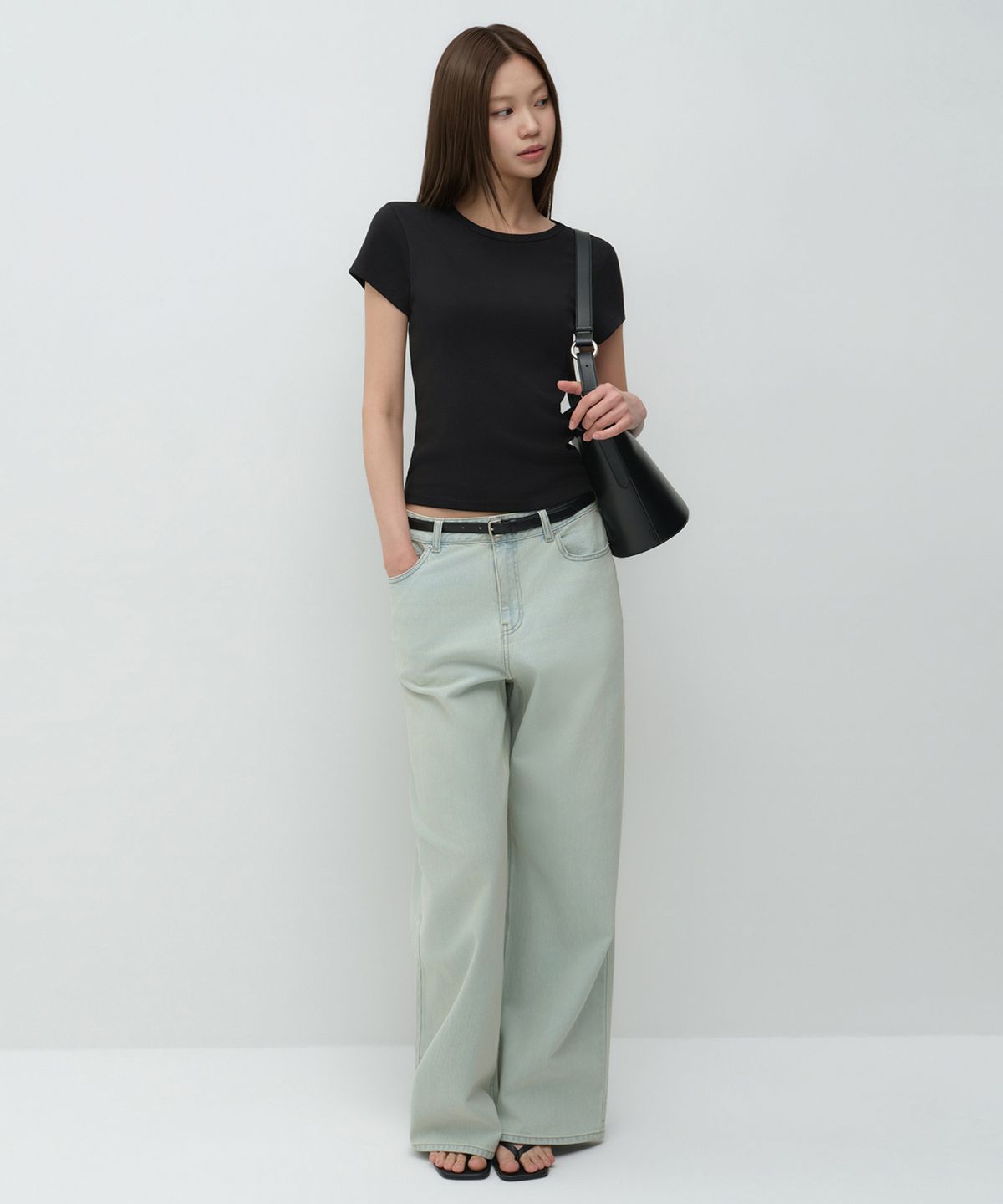무신사 스탠다드 우먼(MUSINSA STANDARD WOMAN) 우먼즈 에센셜 엑스트라 와이드 데님 팬츠 [러스티 스카이 블루]