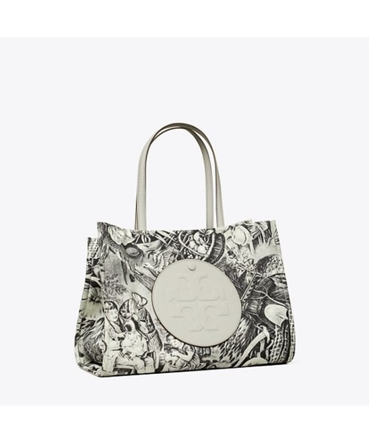 토리버치(TORYBURCH) 엘라 프린티드 스몰 토트 - 그레이