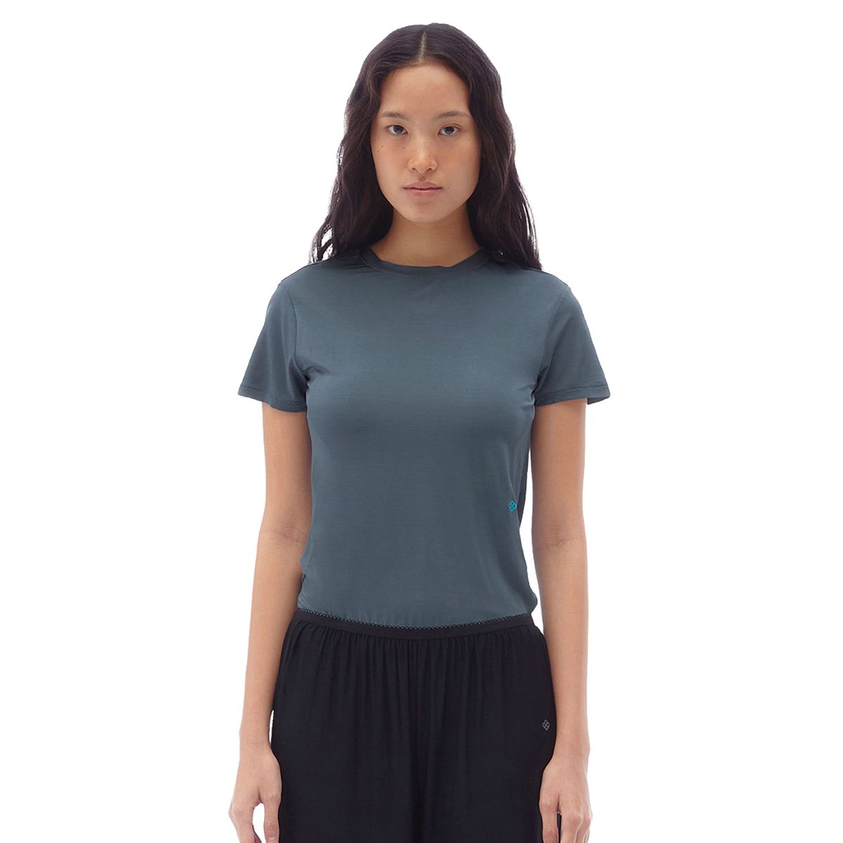 후포(HOOPOE) cool-touch regular fit t-shirts_Celadon Gray
