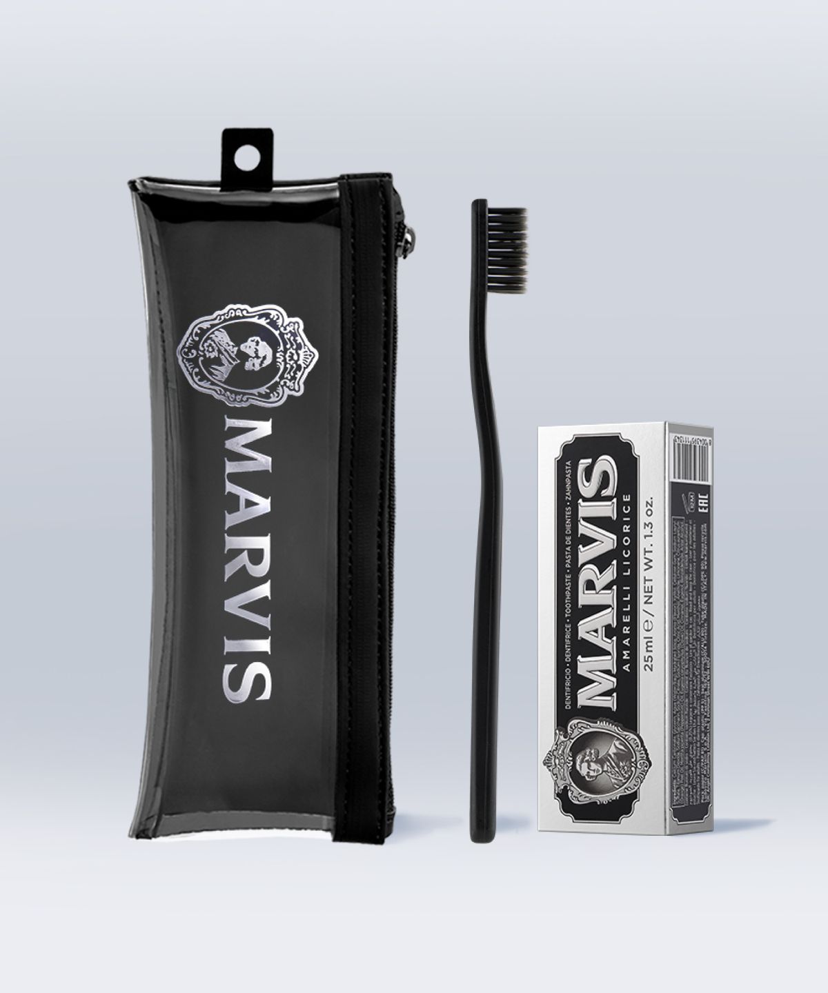 마비스(MARVIS) 여행용 25ML 세트 (아마렐리+블랙칫솔)