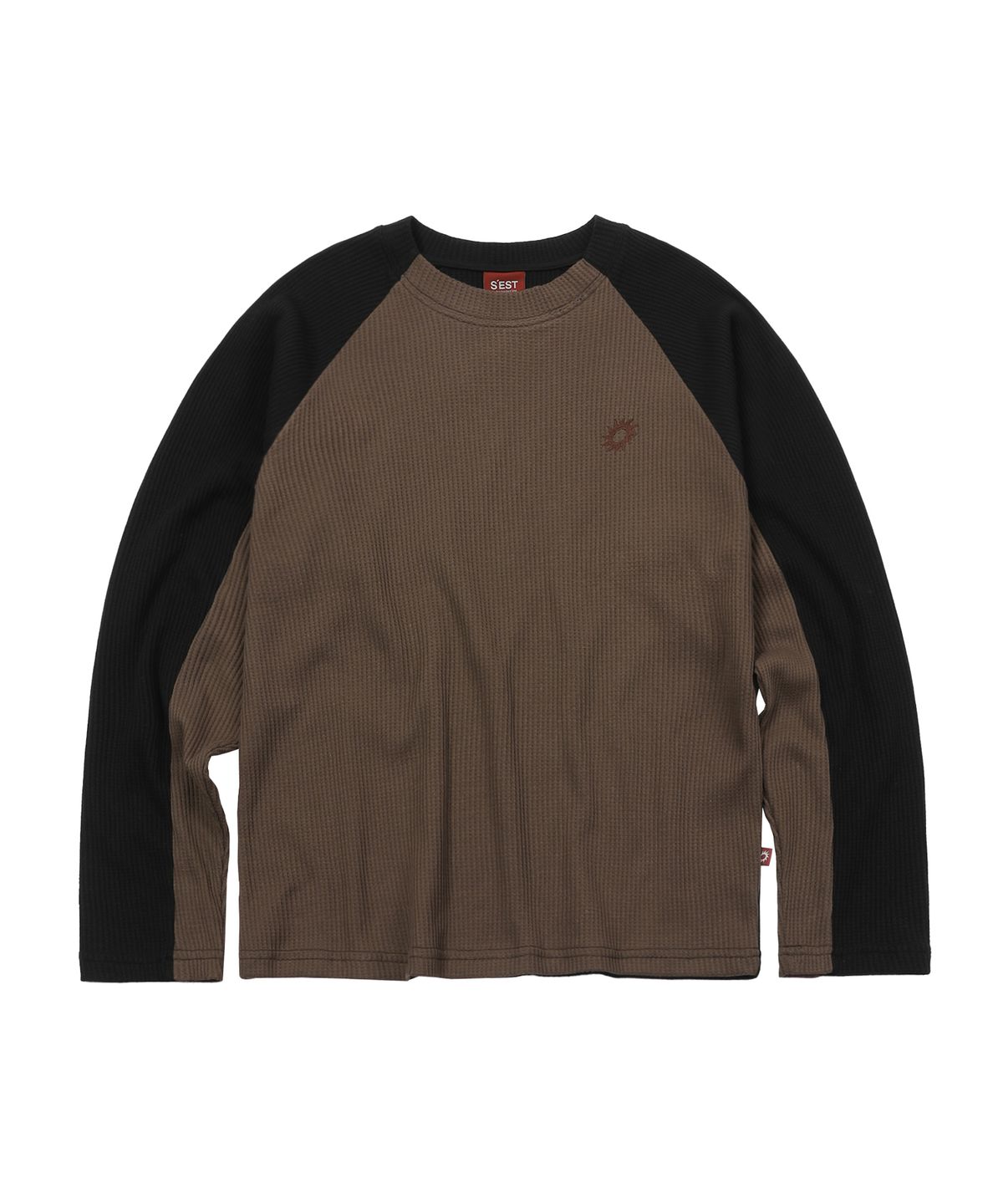 에스이에스티(S'EST) Solaris Waffle Long Sleeve Brown