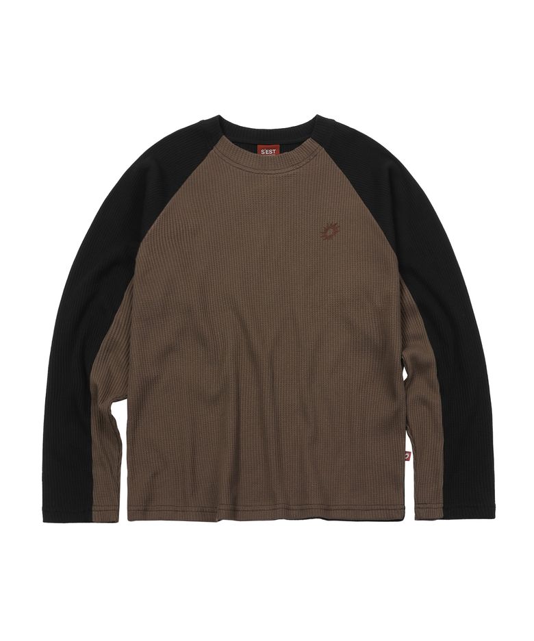 Solaris Waffle Long Sleeve Brown