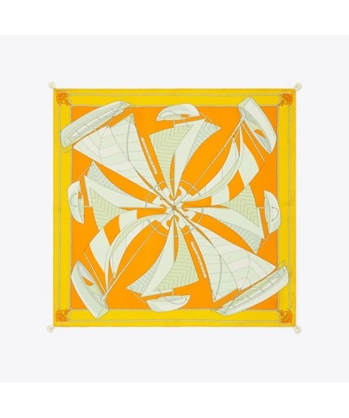 토리버치(TORYBURCH) 세일보트 스파이럴 네커치프 - 오렌지