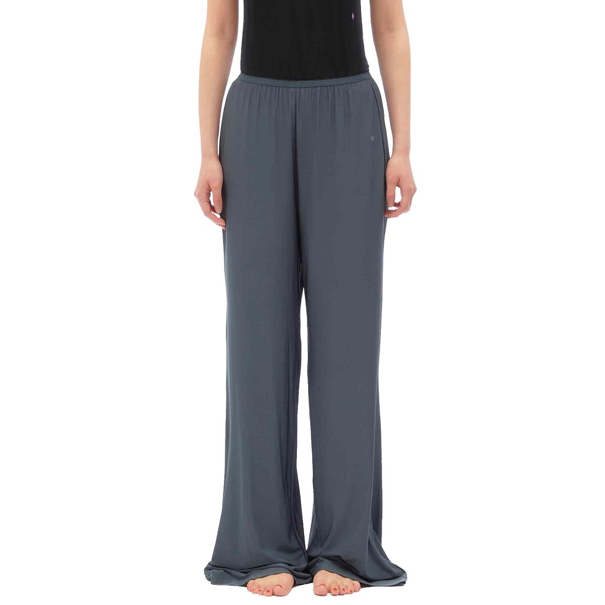 후포(HOOPOE) cool-touch wide fit pants_Celadon Gray