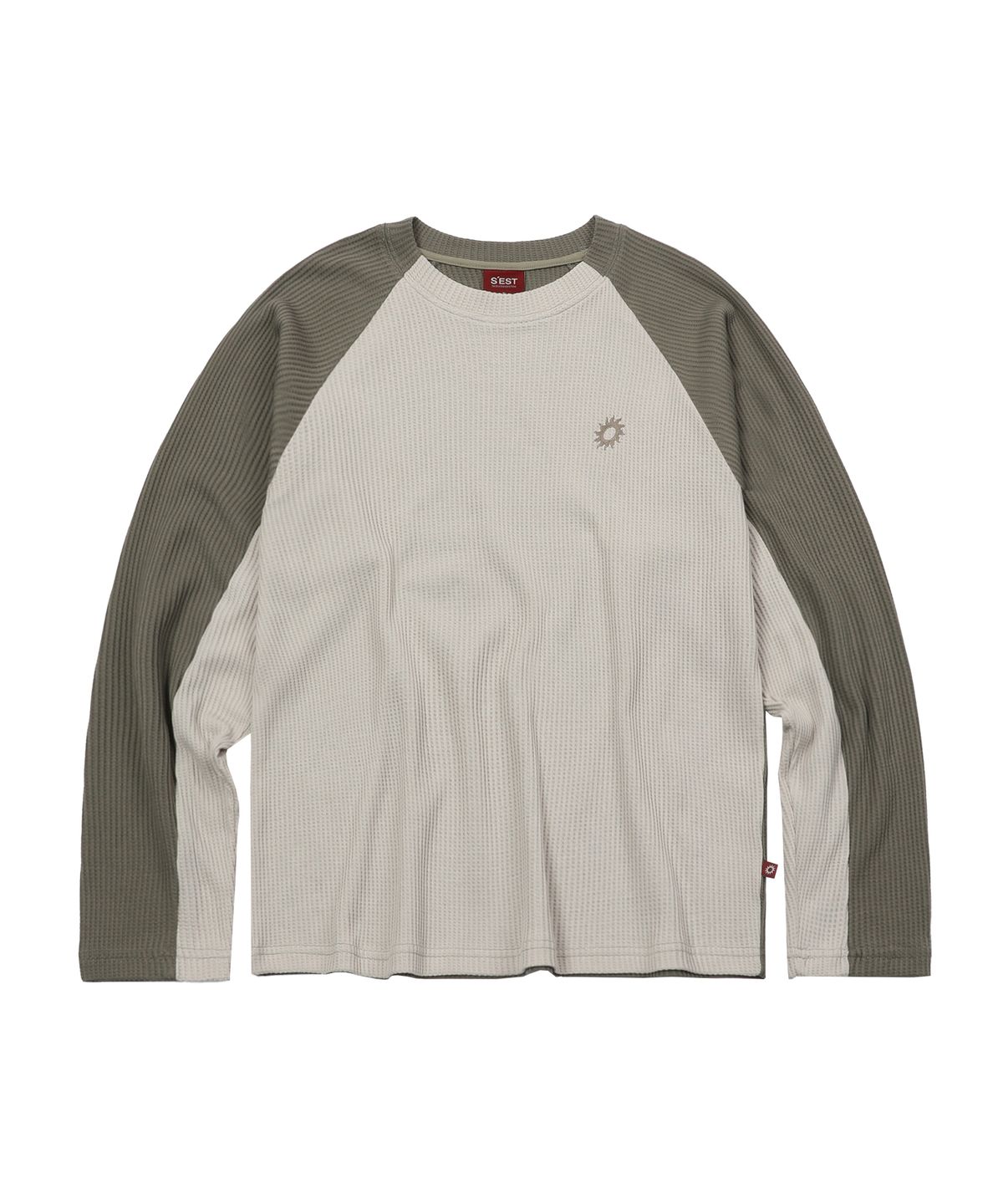 에스이에스티(S'EST) Solaris Waffle Long Sleeve Beige