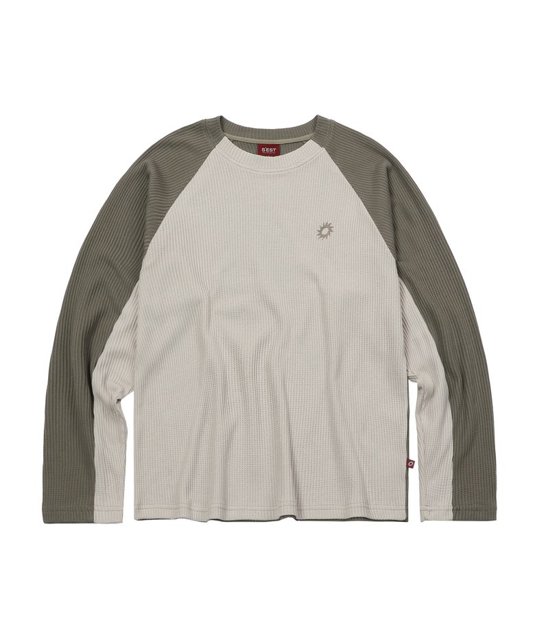 Solaris Waffle Long Sleeve Beige