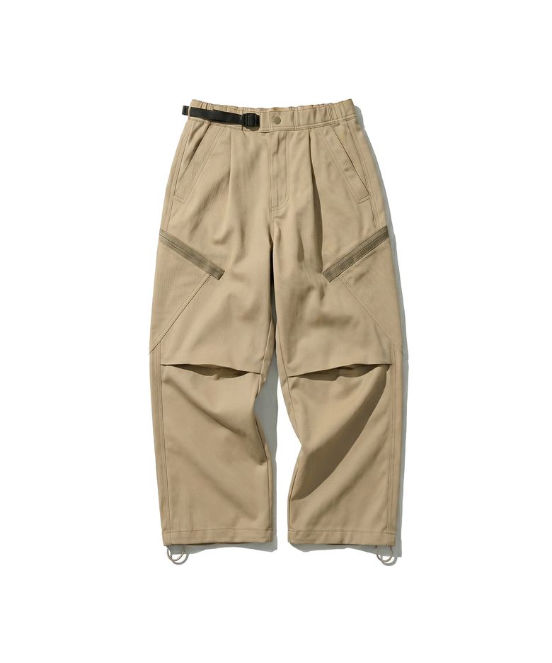 BELTED UTILITY PANT BEIGE