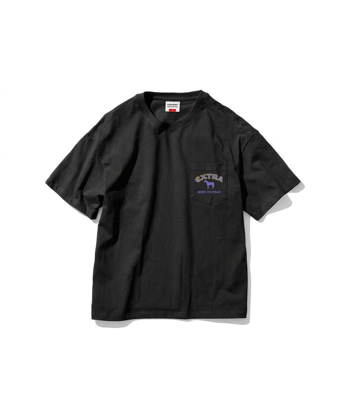엑스트라오디너리(EXTRAORDINARY) NO ORDINARY POCKET TEE BLACK