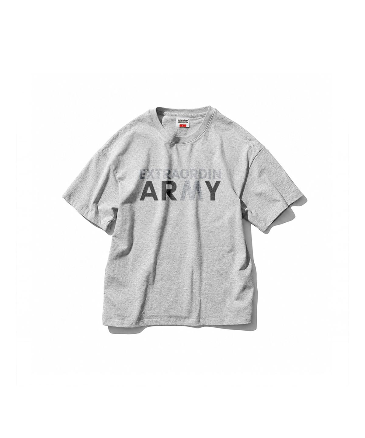 엑스트라오디너리(EXTRAORDINARY) IPFU ARMY TEE MELANGE GREY