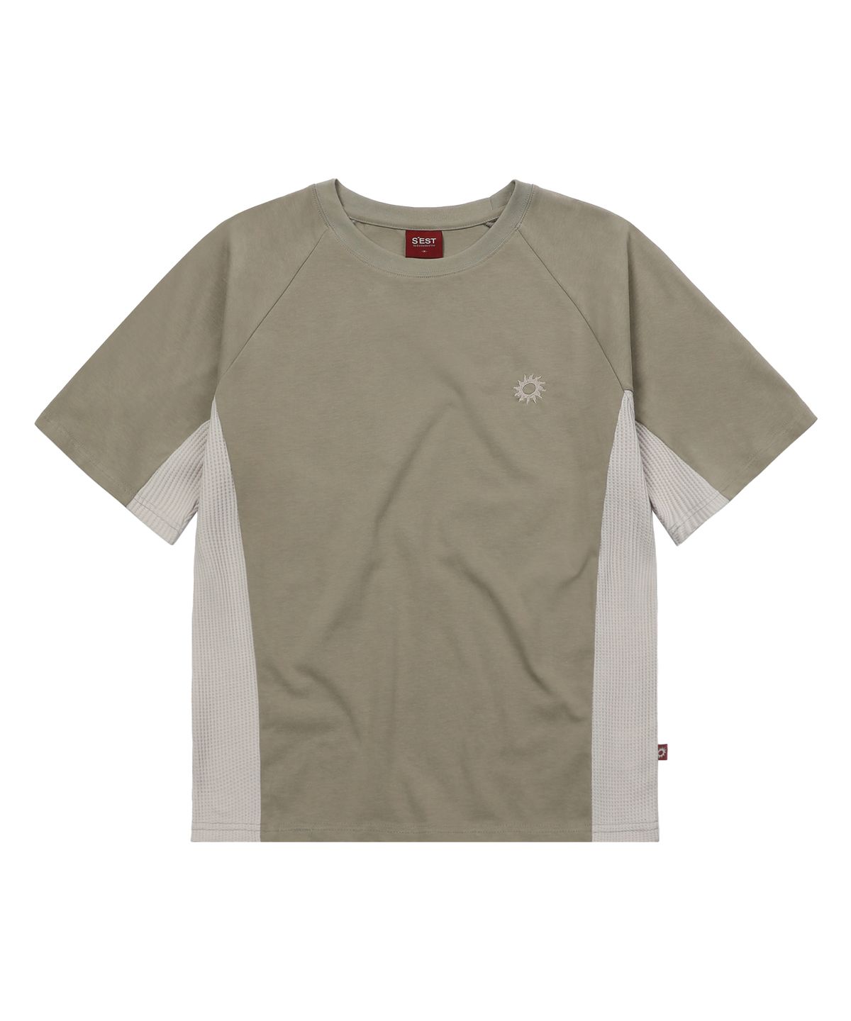 에스이에스티(S'EST) Solaris Waffle T-shirts Beige