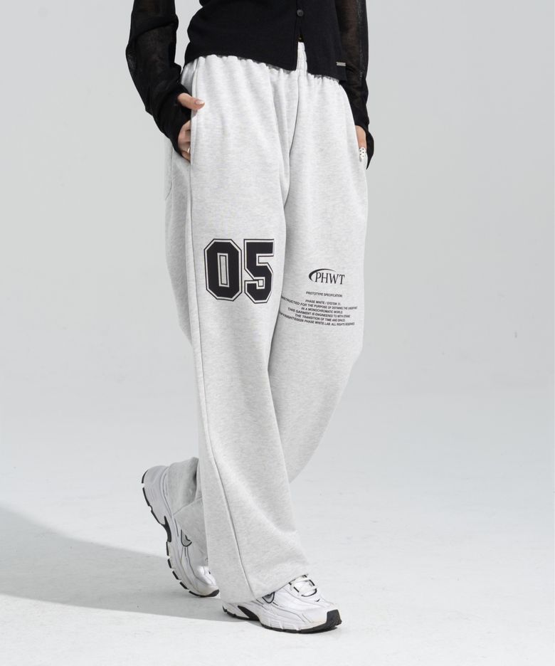 [PHASE_5] NUMBERING STRAIGHT SWEATPANTS _LIGHT MELANGE / 8802026-LP[P