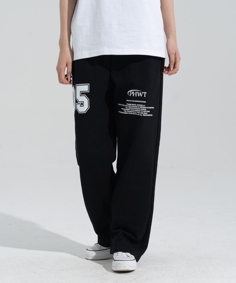[PHASE_5] NUMBERING STRAIGHT SWEATPANTS _BLACK / 8802026-LP[P