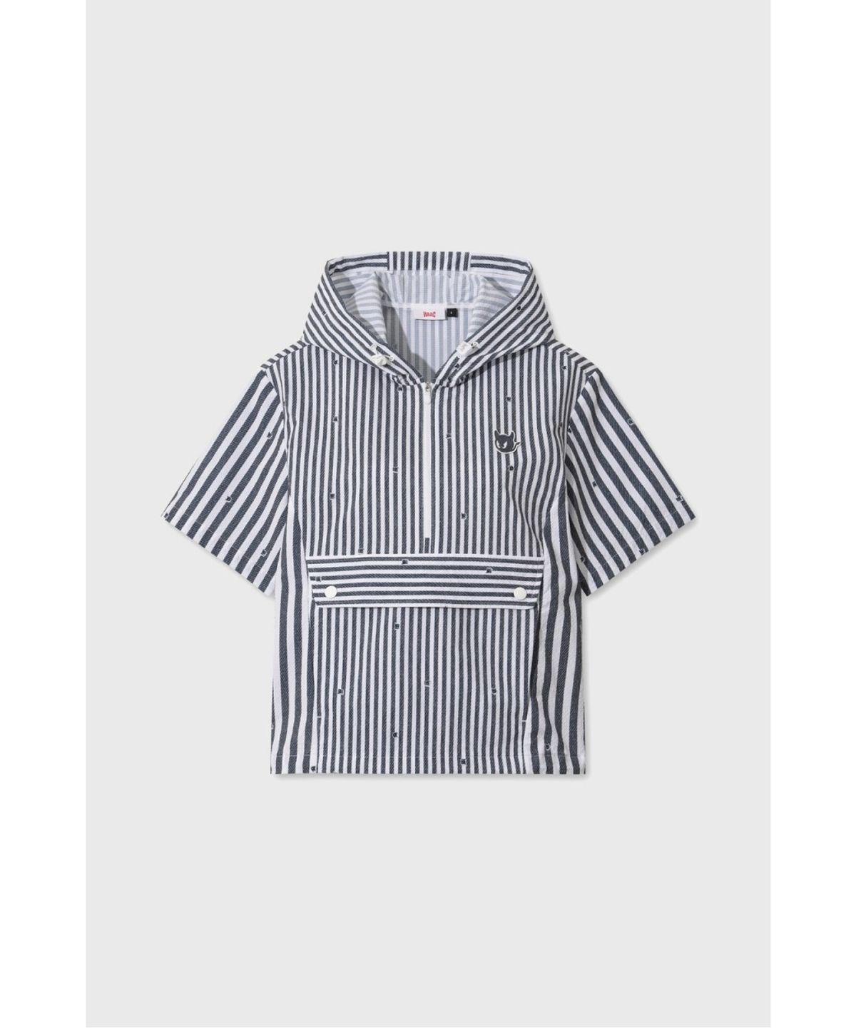 왁(WAAC) Seersucker hoodie vest WWVAM26520NYD