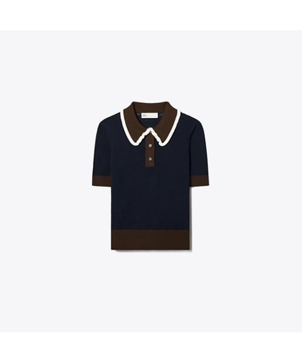 토리버치(TORYBURCH) 비스코스 포인텔 스웨터 - 토리 네이비