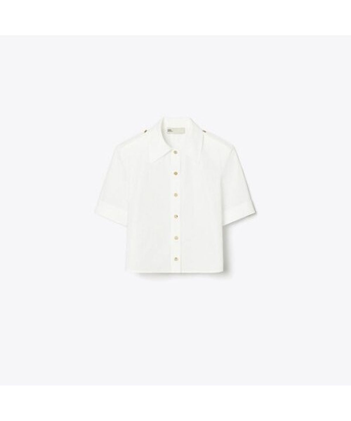 토리버치(TORYBURCH) 포플린 캠프 셔츠 - 화이트