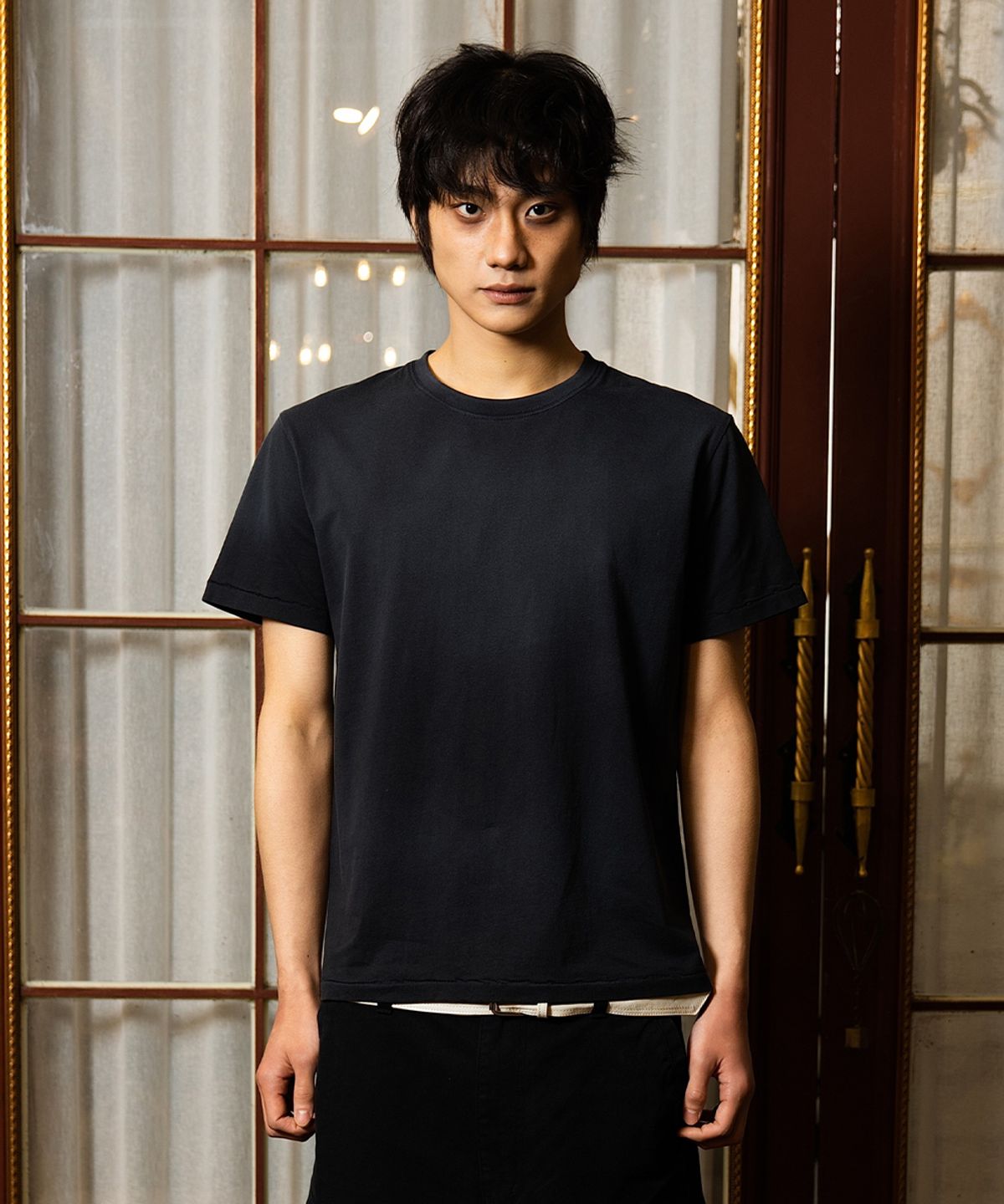 노드(NOD) Vintage Blank T-shirts (Black)