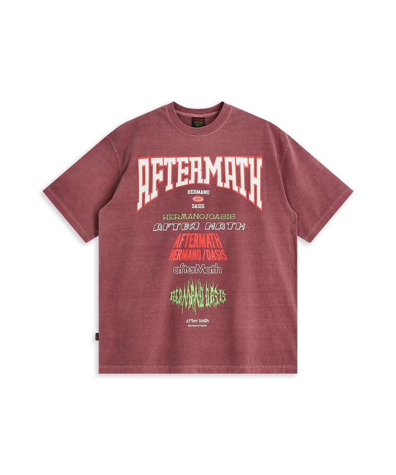 PIG DYED TOUR TEE BURGUNDY