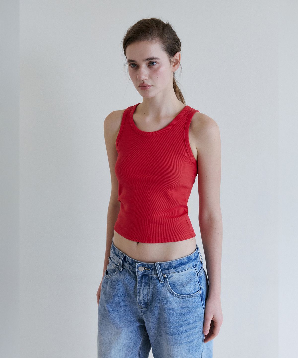 로우넬라인(LOW NELLINE) LOW ETHNIC SLEEVELESS_RED