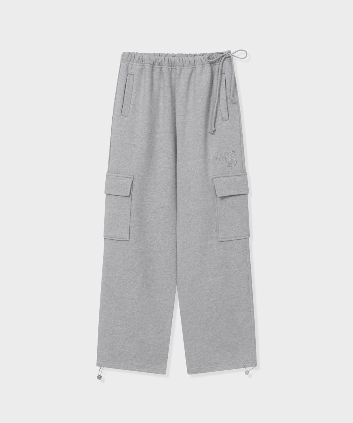 글런든(GRUNDEN) CARGO SWEATPANTS (MELANGE GREY)