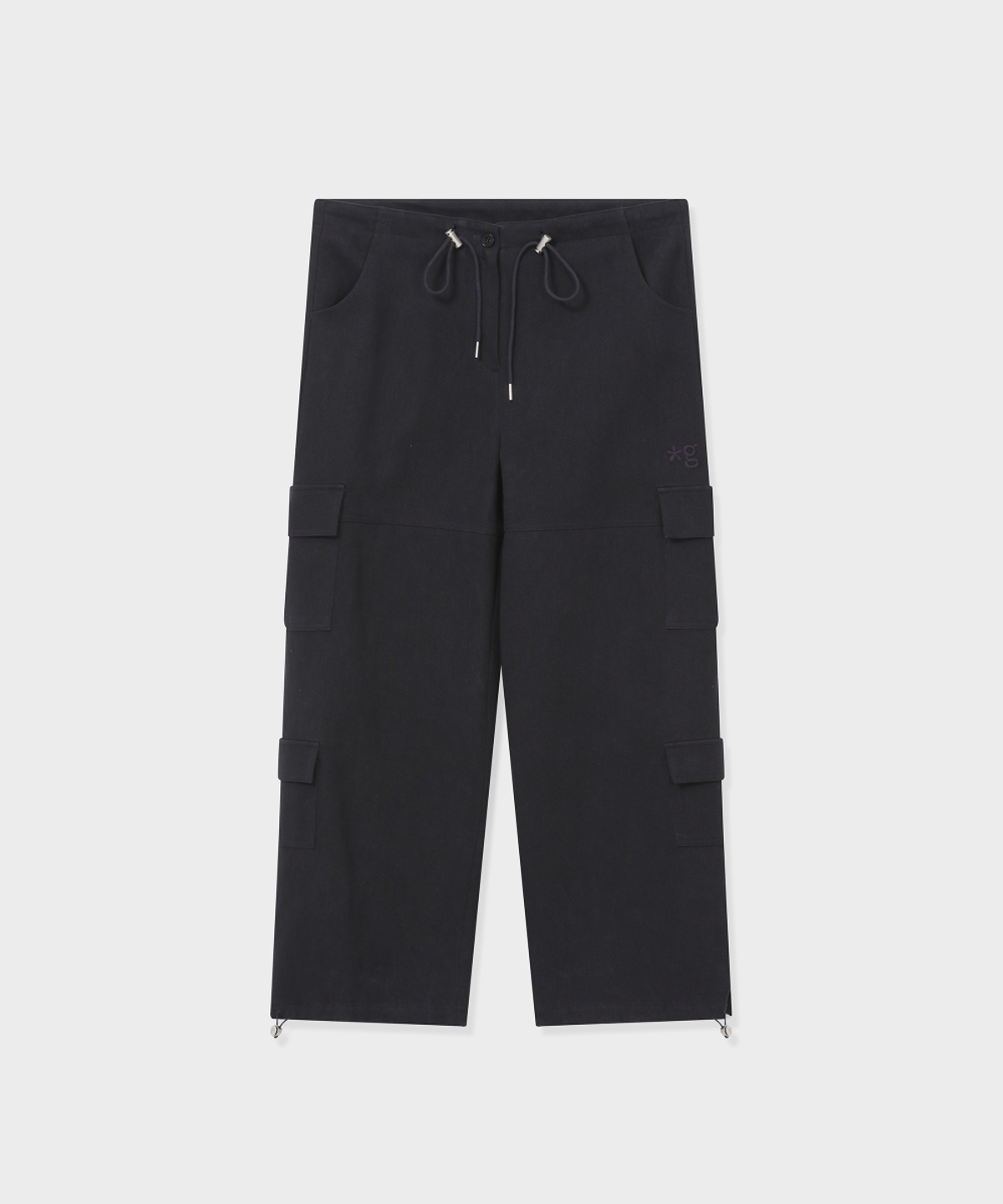 글런든(GRUNDEN) DOUBLE POCKET CARGO PANTS (NAVY-PURPLE)