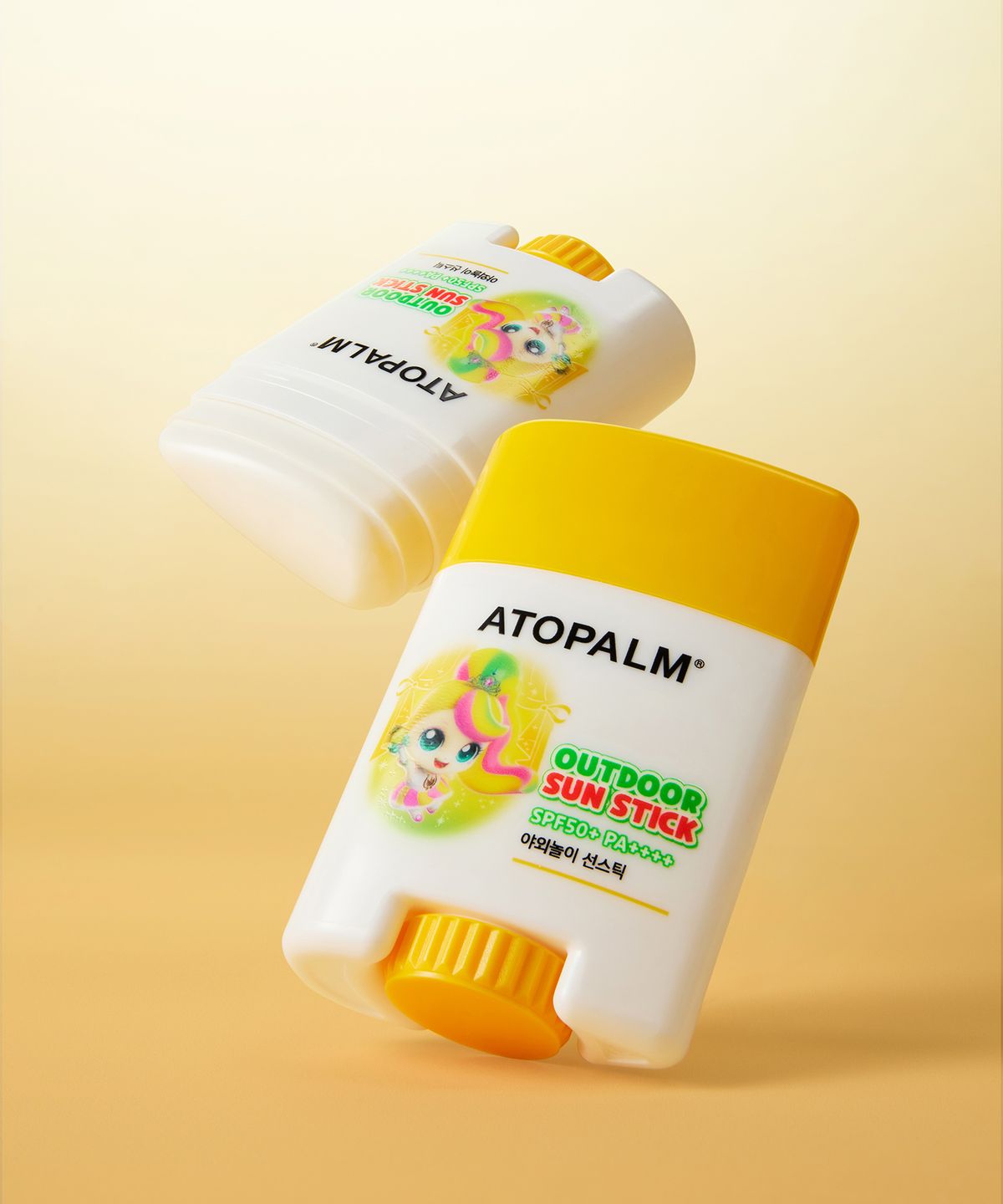 아토팜(ATOPALM) [캐치! 티니핑 한정판] 야외놀이 선스틱 SPF50+ PA++++ X 2개