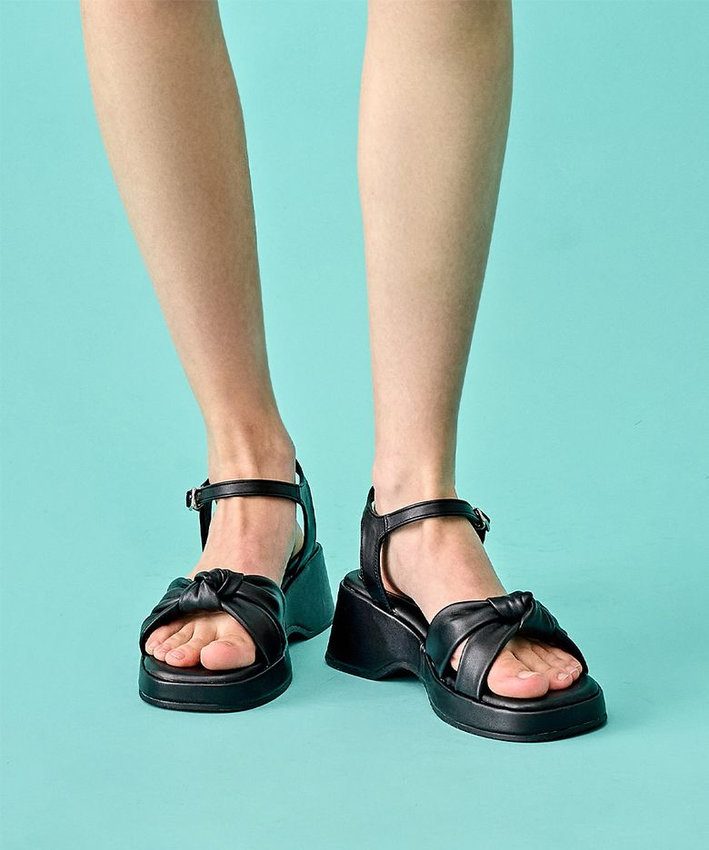 프리오픈엘칸토인텐스 여성 보우 디테일 플랫폼 샌들 5cm LCWW45I626