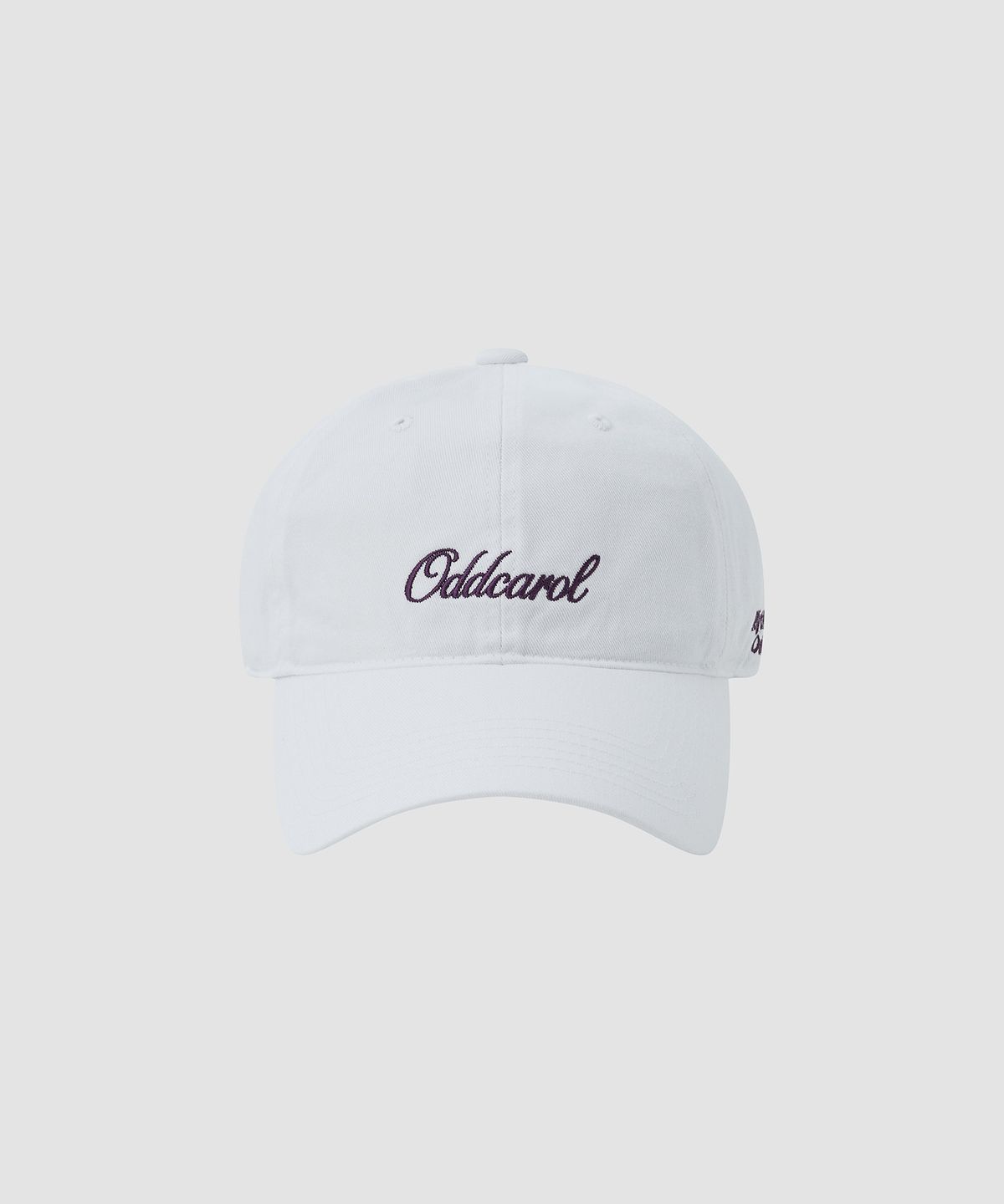 오드캐롤(ODDCAROL) 오드캐롤 로고 캡_화이트