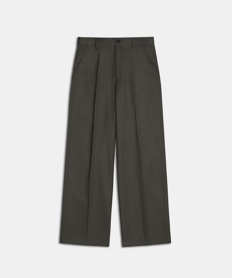 W Layne LB wide fit pants umber