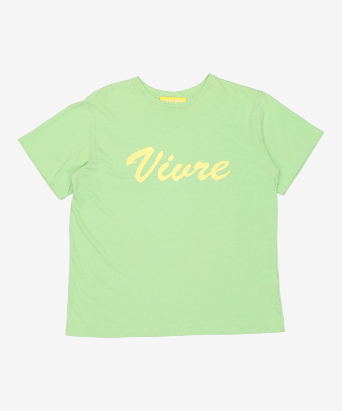 룩캐스트(LOOKAST) LIGHT GREEN VIURE LOGO TSHIRT FREE