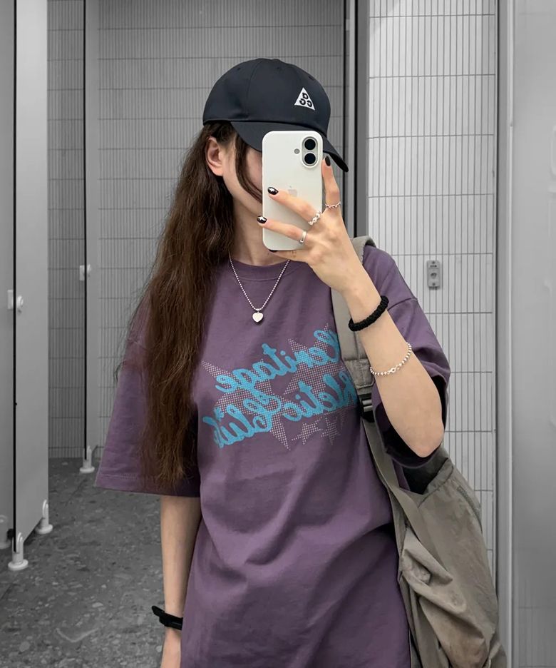 HAC 프린트 티셔츠_PURPLE