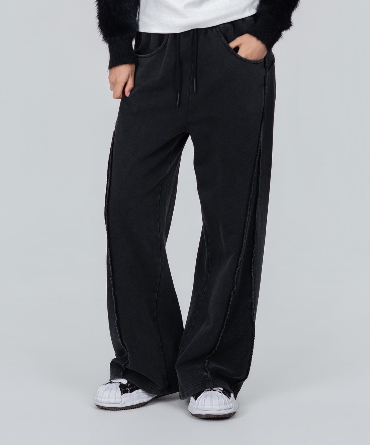 포스333(PHOS333) W Vintage Washed Wide Sweatpants