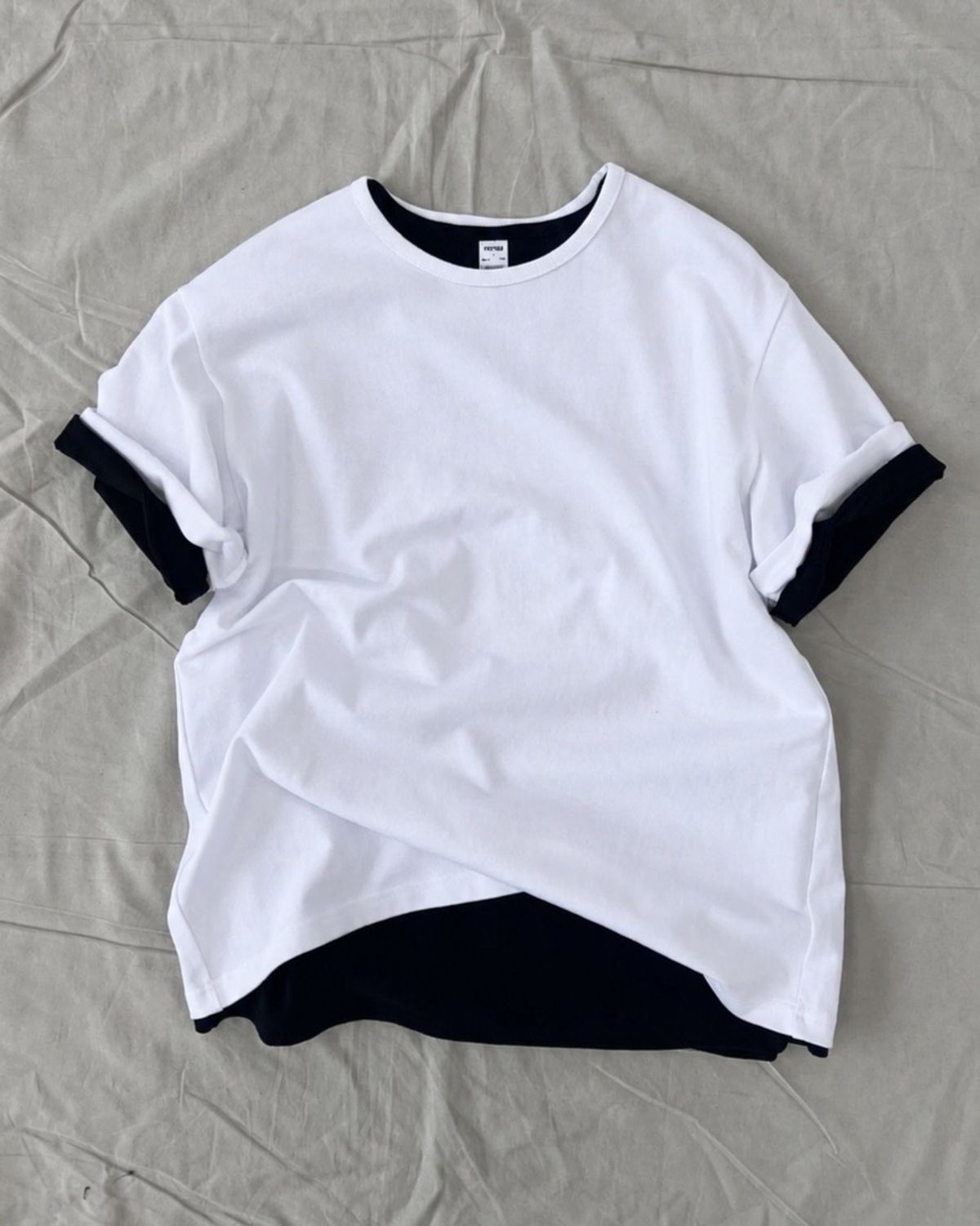 토피(TOFFEE) [S-XXL] 슬림 크롭 하프 티셔츠 (WHITE)