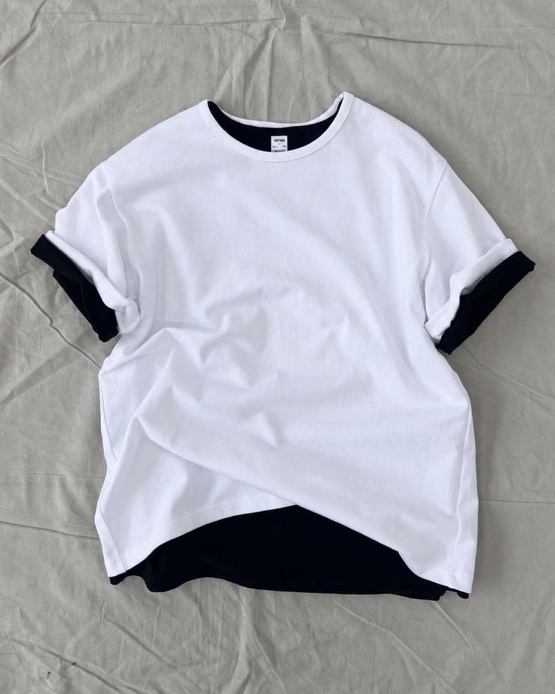 [S-XXL] 슬림 크롭 하프 티셔츠 (WHITE)