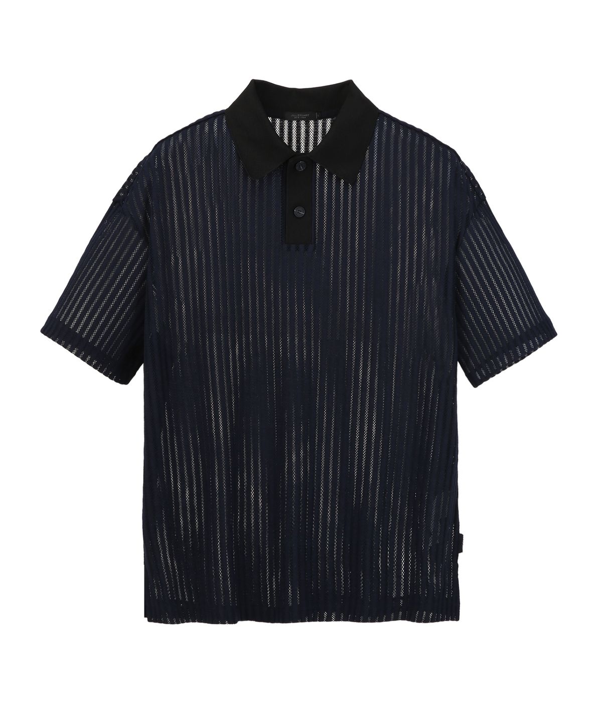 질스튜어트뉴욕 맨(JILLSTUART NEWYORK MEN) 크로쉐 반팔 티셔츠 - 다크네이비 (JNTS6B314N3)