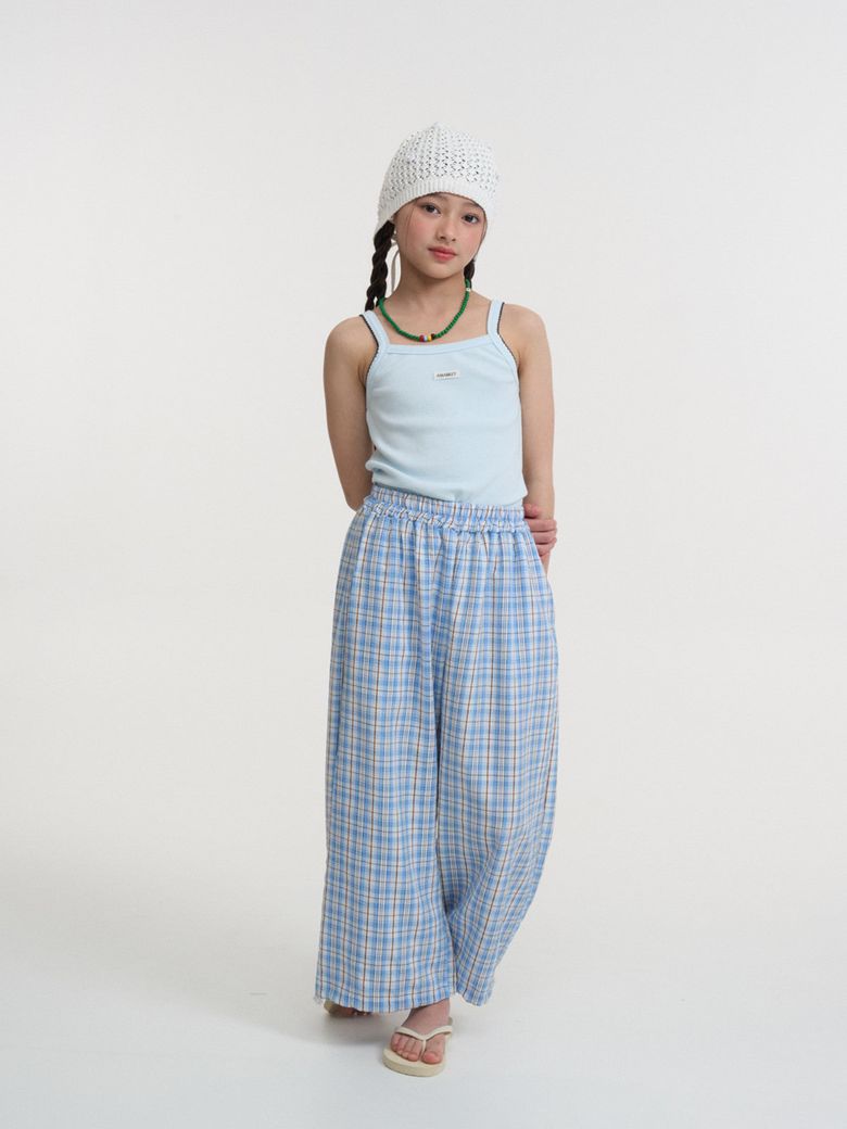 COOL CHECK PANTS_SKY