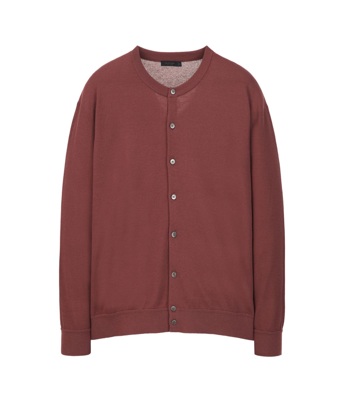 질스튜어트뉴욕 맨(JILLSTUART NEWYORK MEN) 코튼 강연 크루넥 가디건 - 브라운 (JNSW6B507W2)