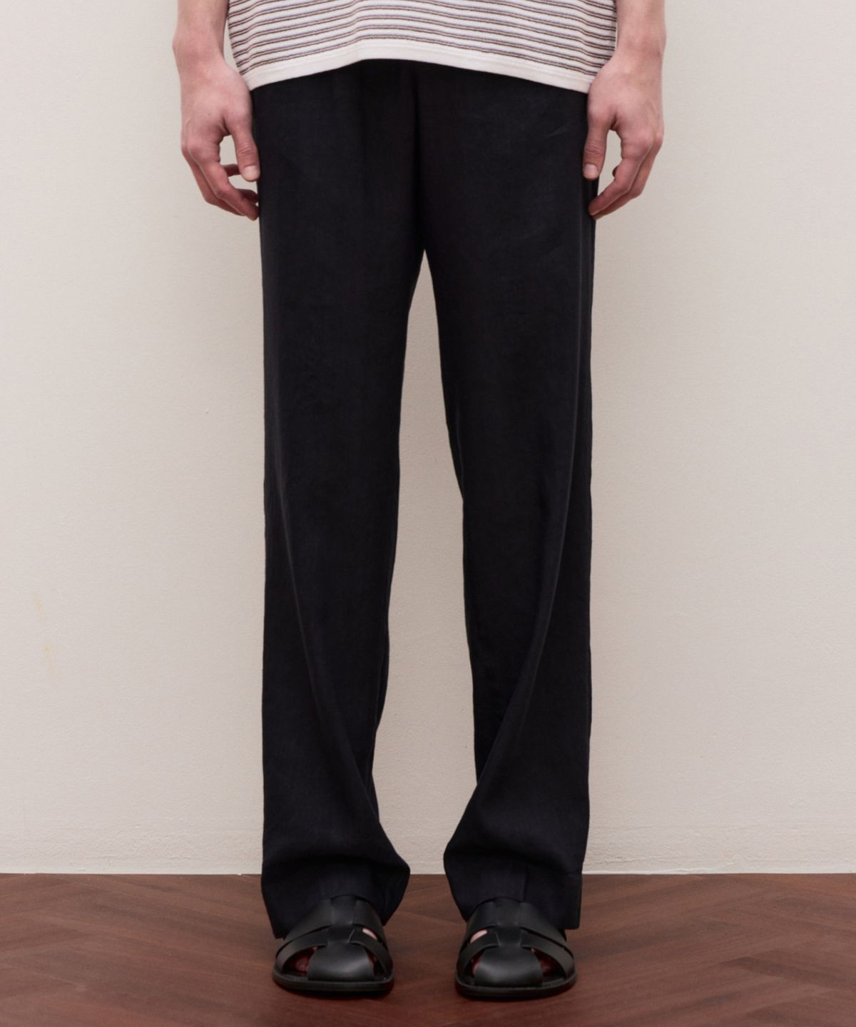 질스튜어트뉴욕 맨(JILLSTUART NEWYORK MEN) [MANTECO] 린넨 블렌드 셋업 팬츠 - 다크네이비 (JNPA6B581N3)