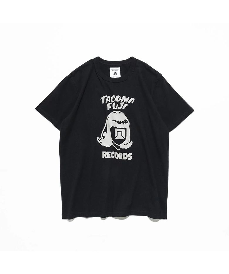 TACOMA FUJI RECORDS LOGO Tee 26 - BLACK