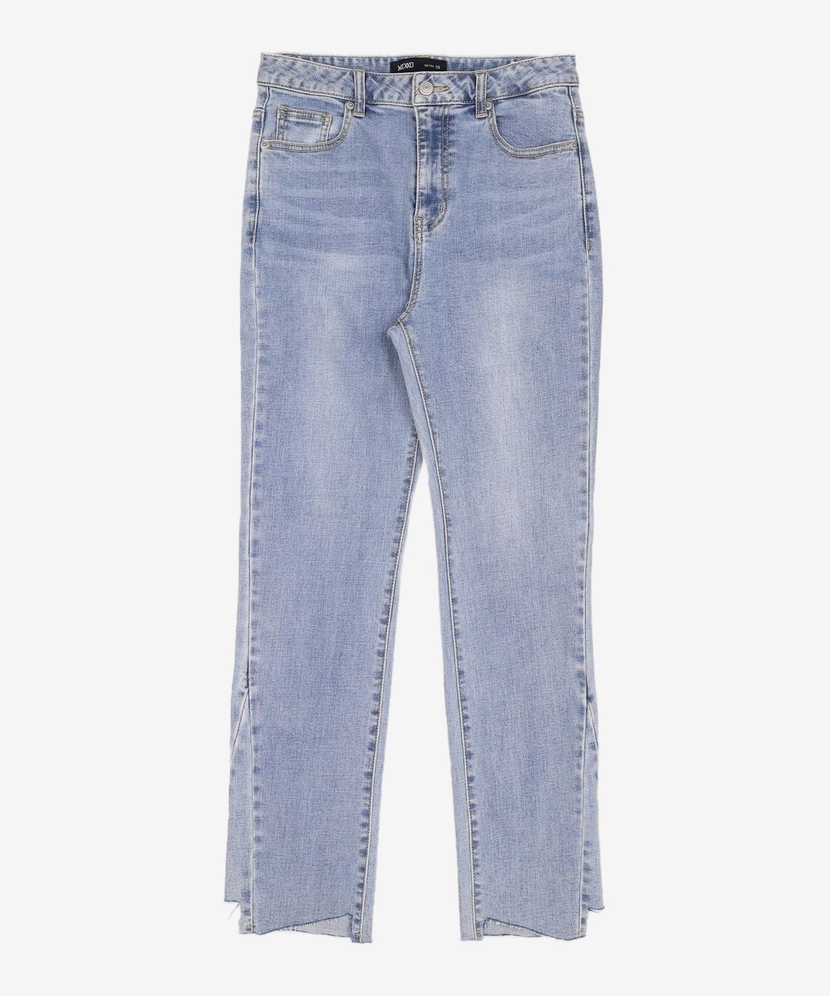 미쏘(MIXXO) 밑단변형컷팅 슬림일자핏 데님 MIWTJC914J 28