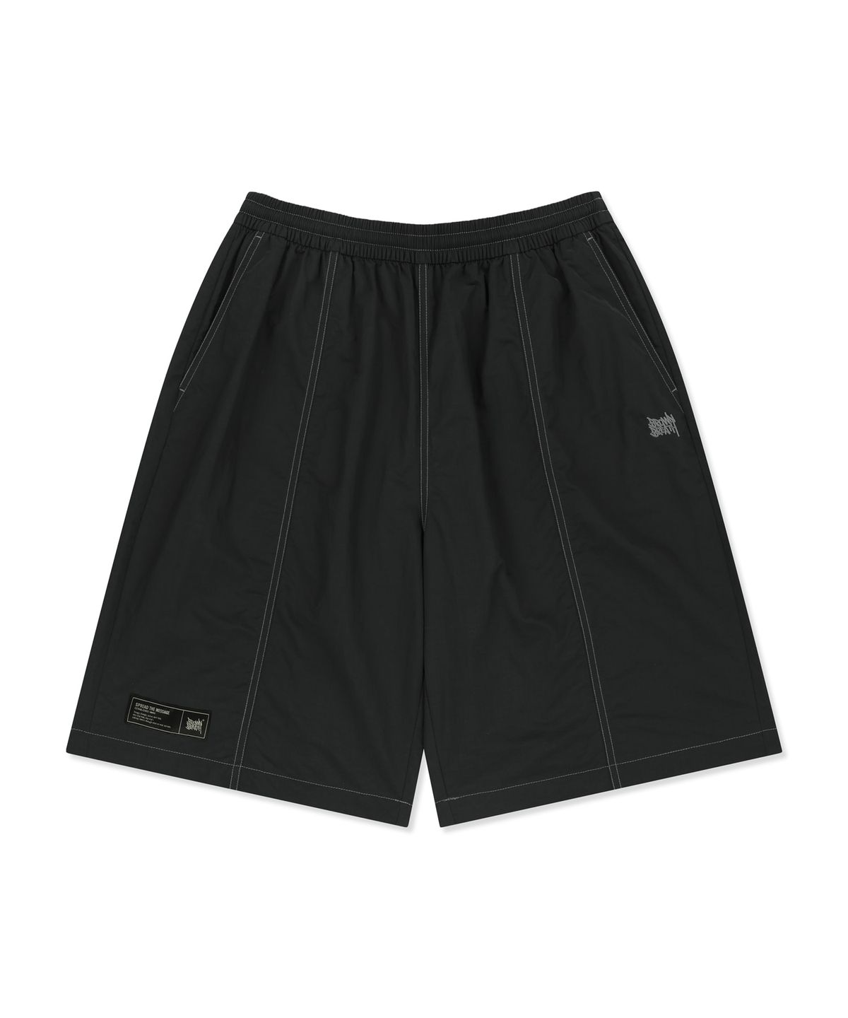브라운브레스(BROWNBREATH) NYLON RIPSTOP SHORTS - BLACK